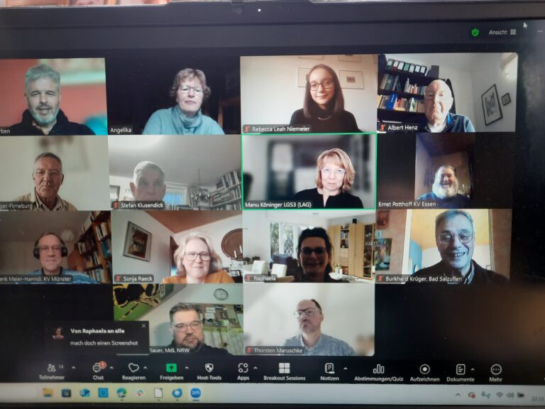 Was ist ein gerechter Frieden? – ein Thema unserer letzten LAG – Sitzung